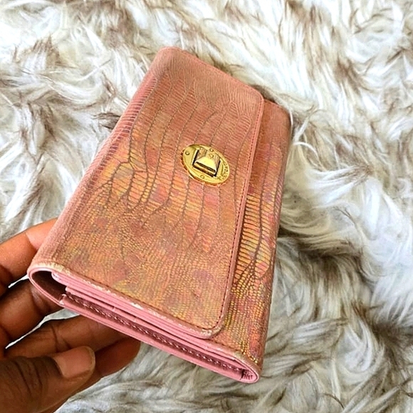 Lovcat DivaTrifold Multicard Holder  Clutch Wallet purse.Irridescent Blush Pin🌴 - Picture 2 of 10